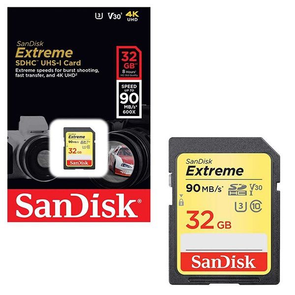 sandisk extreme 32gb sd card